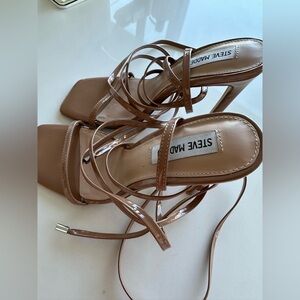 Steve Madden Nude Strappy Heels
